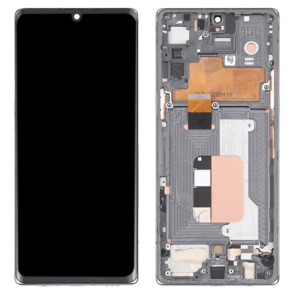 LCD Screen and Digitizer Full Assembly with Frame for LG Velvet 5G LM-G900N