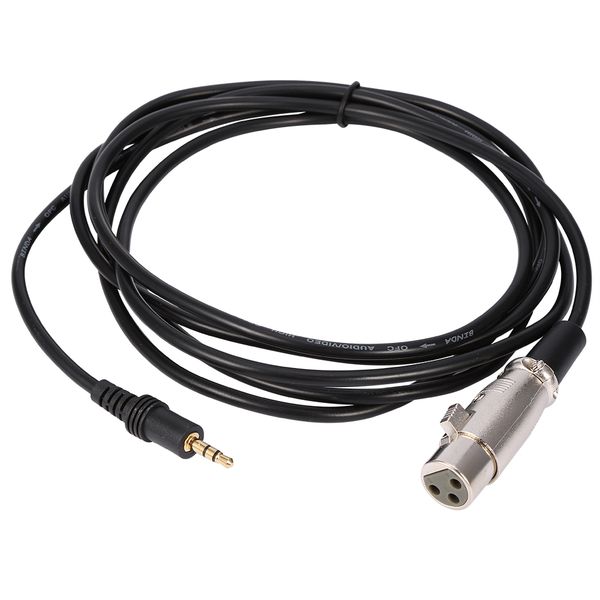 10FT 3 Pin XLR Female to 1/8" 3.5mm Male Stereo Jack Mic Audio Cable