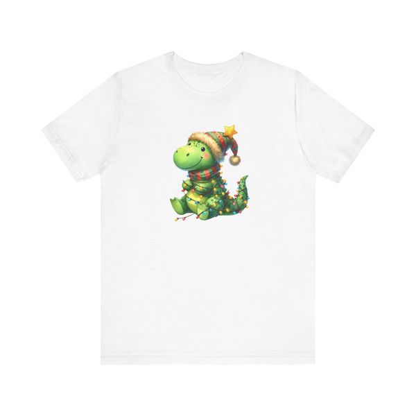 Festive Dino Kids T-shirt (White)