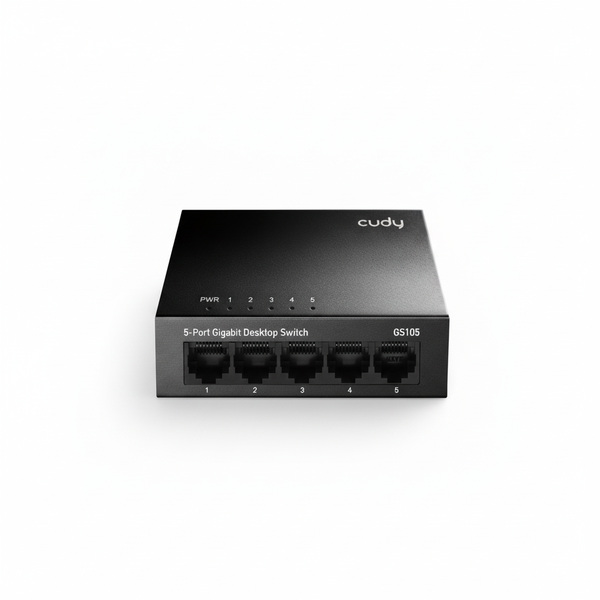 Cudy 5-Port Gigabit Desktop Switch - Unmanaged Metal Design
