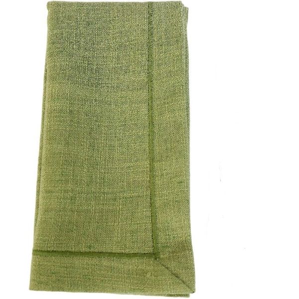 DSA Newport Sage Poly Linen 50 X 50 Napkin With Satin Border Pack Of 6