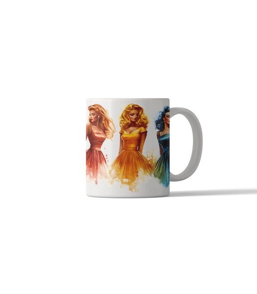 Retro Girls DSG 4 Printed Coffee Mug