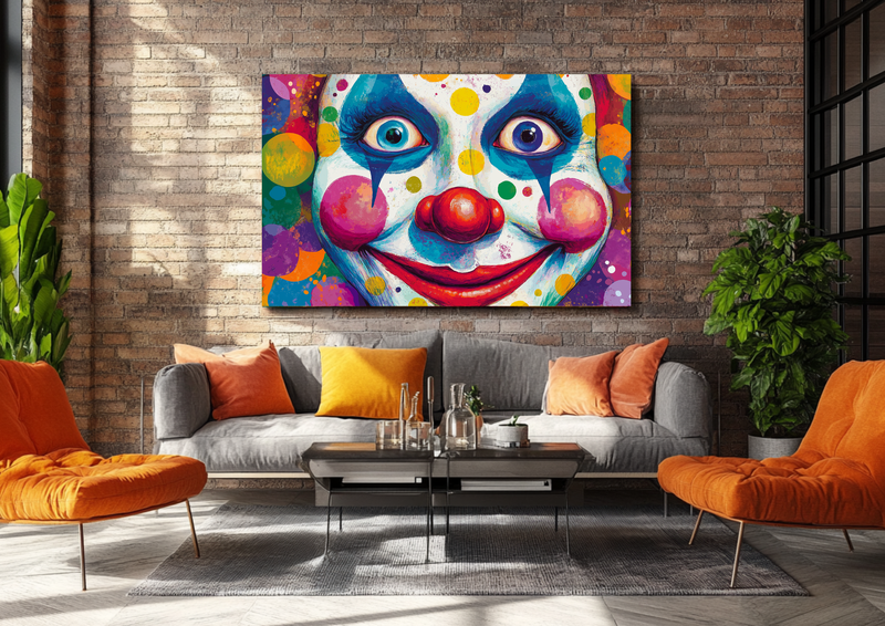 Canvas Wall Art - Whimsical Laughter Abstract - HC0172
