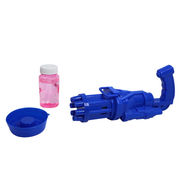 8 Hole Electric Gatling Bubble Gun for Kids (Blue)