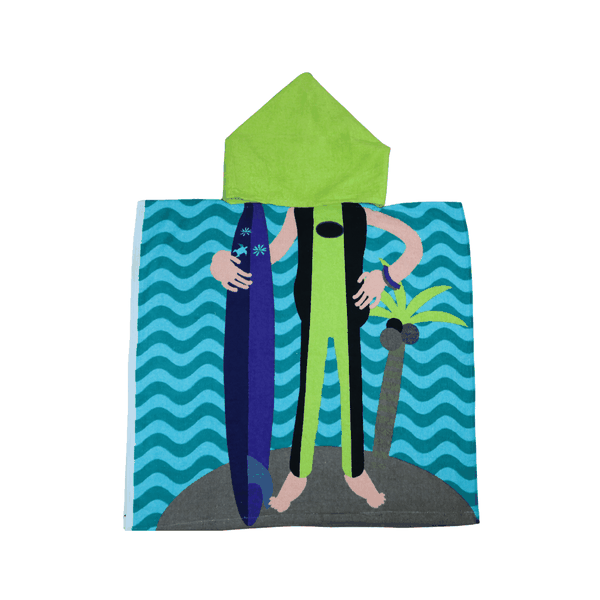 Premium 360gsm Surfer Poncho Towel - Kids