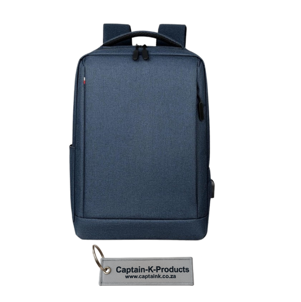 Captain - K - Waterproof Laptop Backpack,Business Bag16 Inch &amp; Keyring