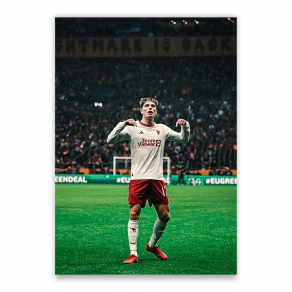 Alejandro Garnacho Man United Poster - A1