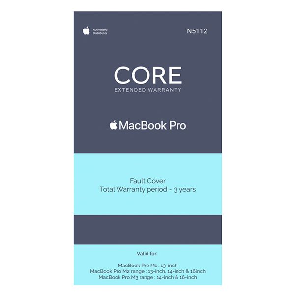 Core Extended Warranty Compatible With MacBook Pro (2 Years Extended)