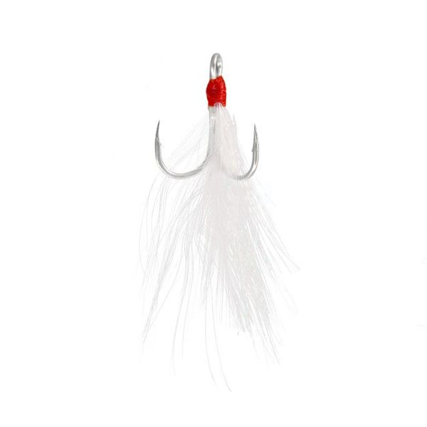 Fish Hook Treble with Feather Teaser LW329-001
