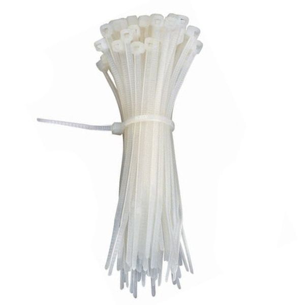 RUWAG Cable Ties White ( Pack of 100 )