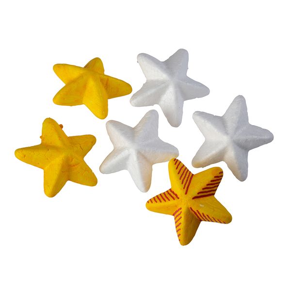Anthony Peters Polystyrene Star Shapes: 20 Pieces (60mm)