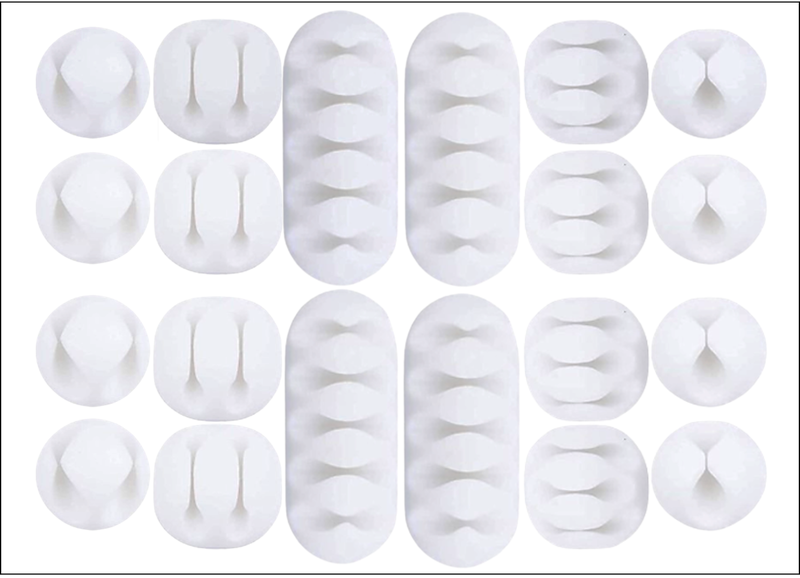 XenTec 20 or 32 PIECE Cable Clip Organiser Set