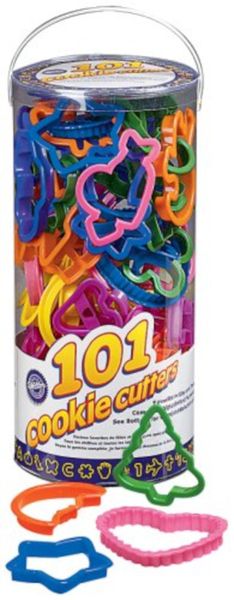 101 Piece PLASTIC Cookie Cutter Sport Flower Animals Letters Numbers Shape