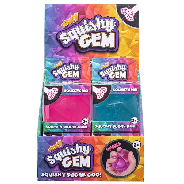 OOOZY - 12 Pack Squishy Gem Carton - Stress Toy - Sensory Fidget Toy