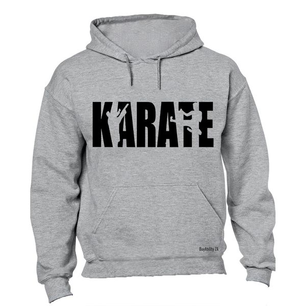 Karate - Mens - Hoodie - Grey