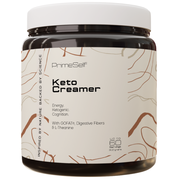 PrimeSelf Keto Creamer Nootropic MCT Coffee Boost - 60 Servings