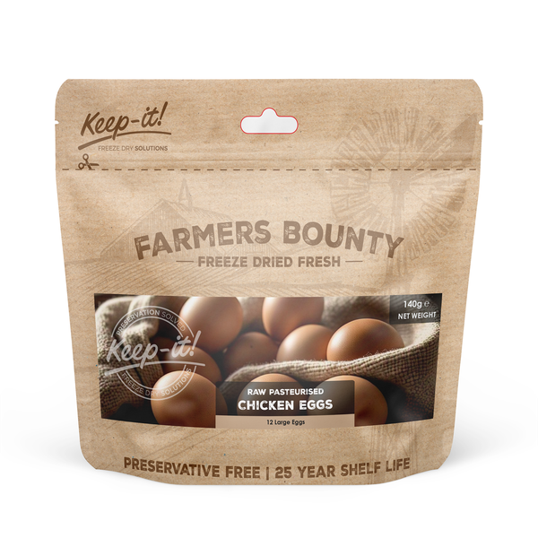 Freeze Dried Pasturised Egg Powder - 140g (12 Large Eggs)