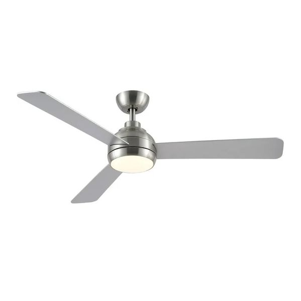 Silver Modern Fashion 3 Blades Ceiling Fan with Lights-JNC