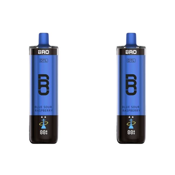 Bro Vapes Hookah 40000 Puffs DTL - Blue Sour Raspberry (Pack of 5)