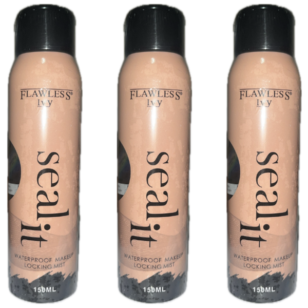 3 X Flawless Ivy Seal It-Waterproof Makeup Setting Spray&amp;Locking Mist 150ml