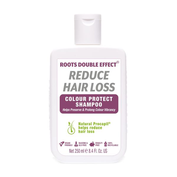 Roots Double Effect Reduce Hair Loss Colour Protect Shampoo 250ml
