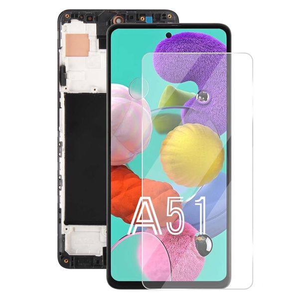 OLED LCD Screen and Digitizer Full Assembly with Frame for Samsung A52 5G