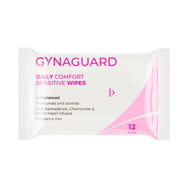 Gyna Guard Daily Comfort Wipes Sensitive 12 EA