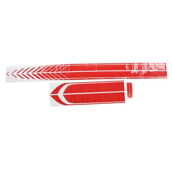 4 Pieces Red Waterproof Car Body Stickers