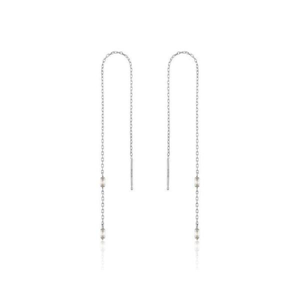 Ania Haie Glow Threader Earring - Rhodium