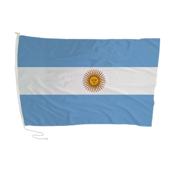 Argentina Flag with Rope and Toggle - 180 x 120cm
