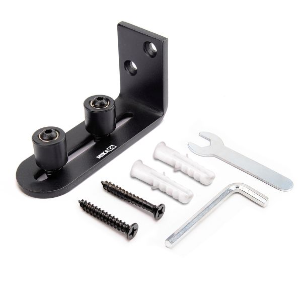 MIkaco Carbon Steel Floor Guide Sliding Barn Door Bottom Guide Roller