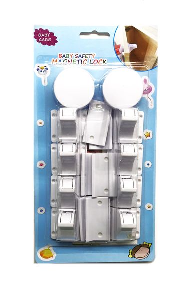 Toto Bubs - Magnetic Safety Locks for Cupboards &amp; Drawers 8 Locks &amp; 2 Keys