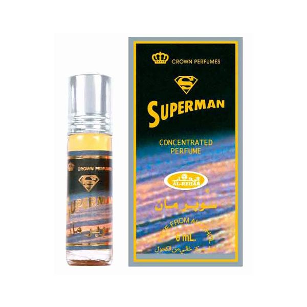 6 x 6ml Al Rehab Superman Attar Concentrated Perfume Oil Superman