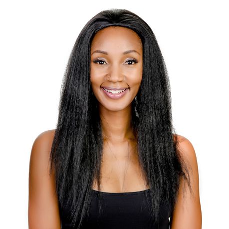 Magic Highlights Heat Resistant Long Yaki Perm Synthetic Hair Wig Morgan 1B  | Buy Online in South Africa 