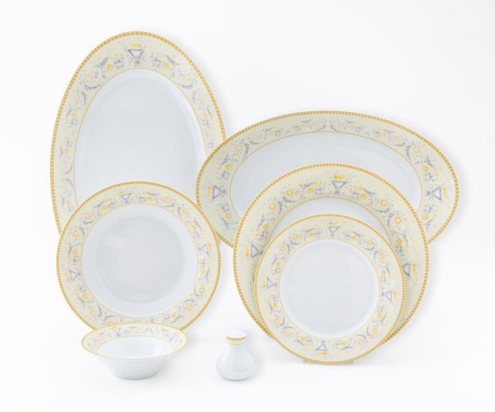 Zarin Home Porcelain - GENOA Dinner Set - Shahrzad series - 35 Piece