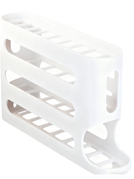 Egg Dispenser - Rolling Egg Holder For Fridge | Holds 30 Eggs, BPA-Free,