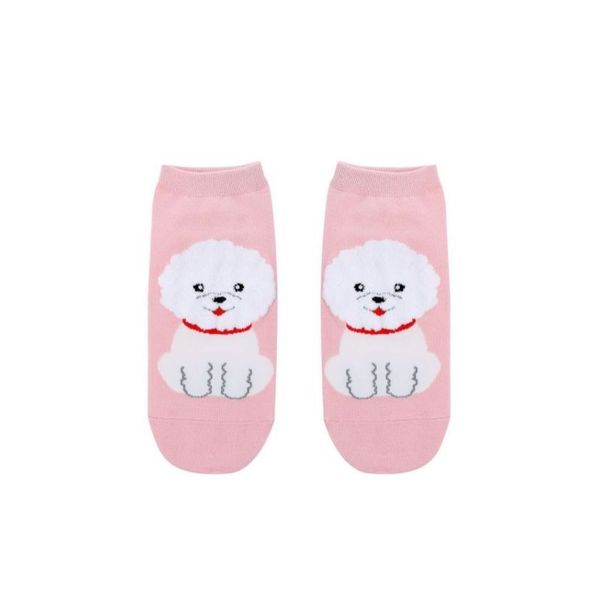 SoGood-Candy - Socks - Poodle on Pink