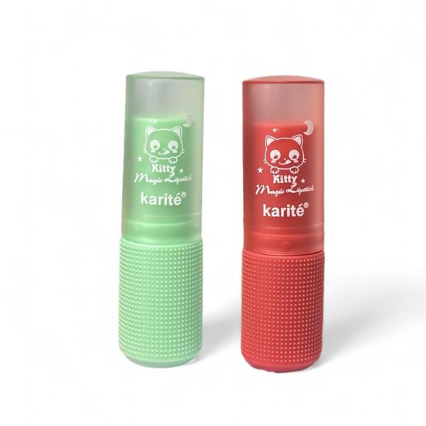 Set of 2 - Karite Kitty Aloe Vera Honey Peach Moisturizing Lip Balm Duo