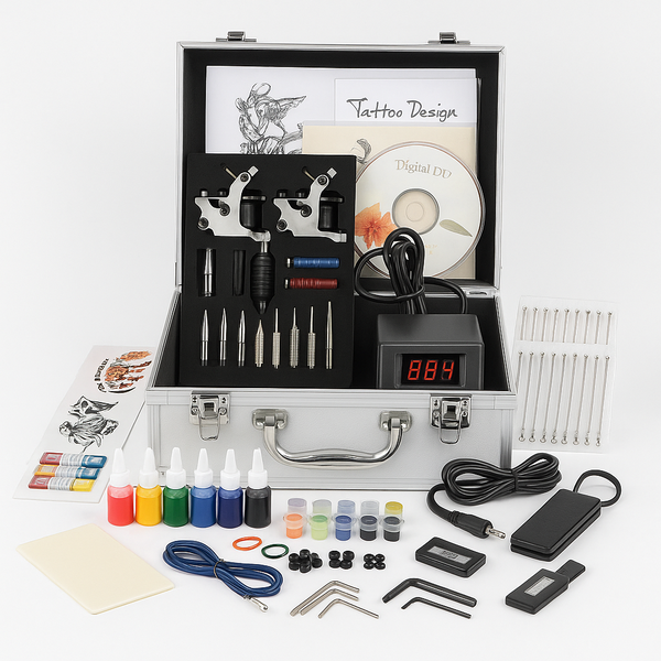Rotary Tattoo Machine Set - KIT1002B-D Full Kit