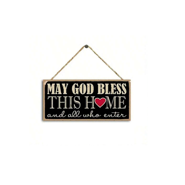 Religious Wooden Decorative Plaque - Wall Art