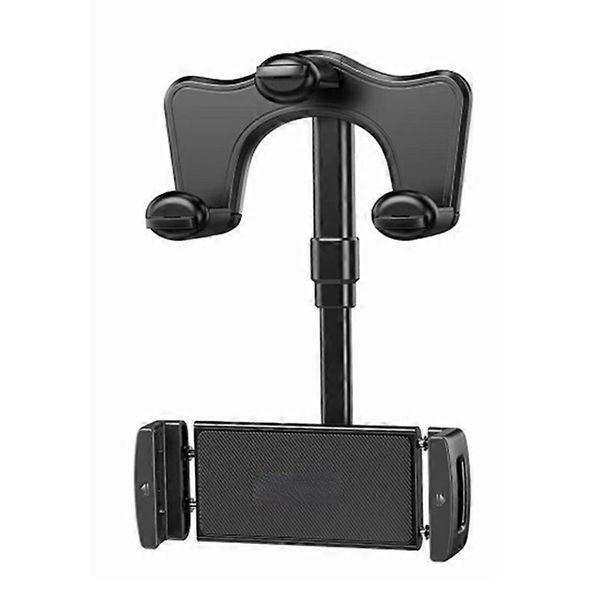 Car Rearview Mirror Phone Holder - 360 Rotating ABS Smartphone Bracket