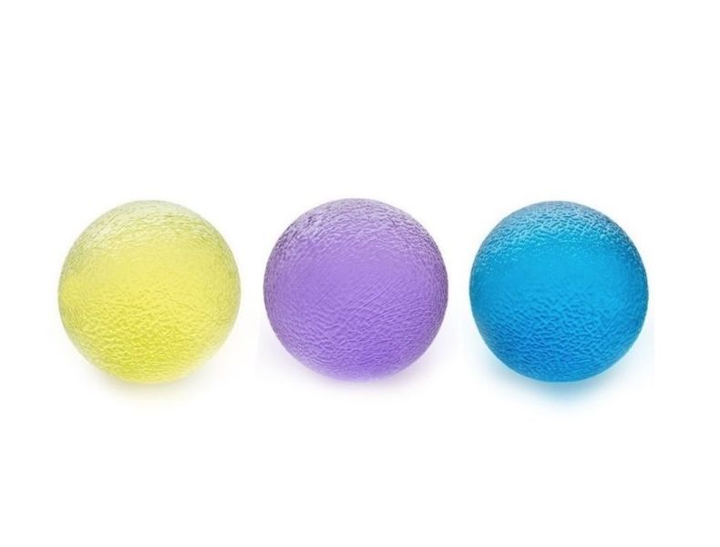Hand Therapy And Finger Exercise Stress Balls - 3 Pack