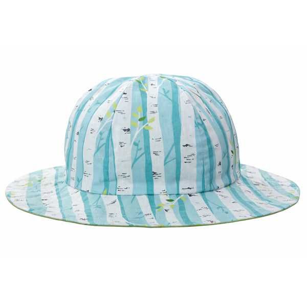 Myang Kids Wide Brim Sun Hat - Birch Forest Print