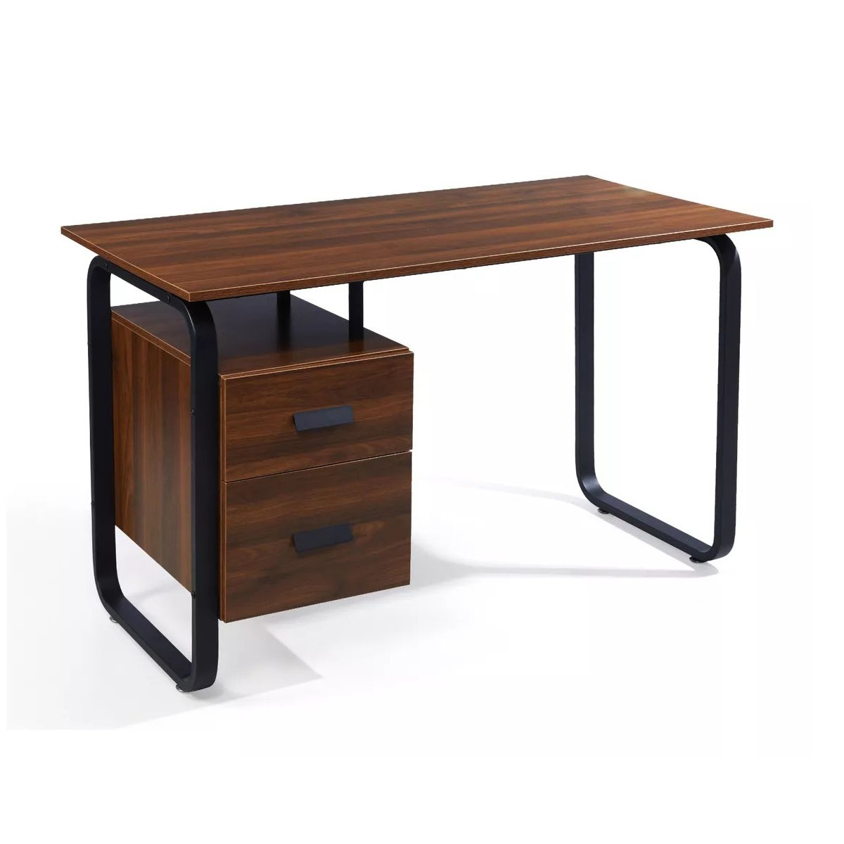 Computer Work Desk Home Office Study Table with Adjustable Drawers