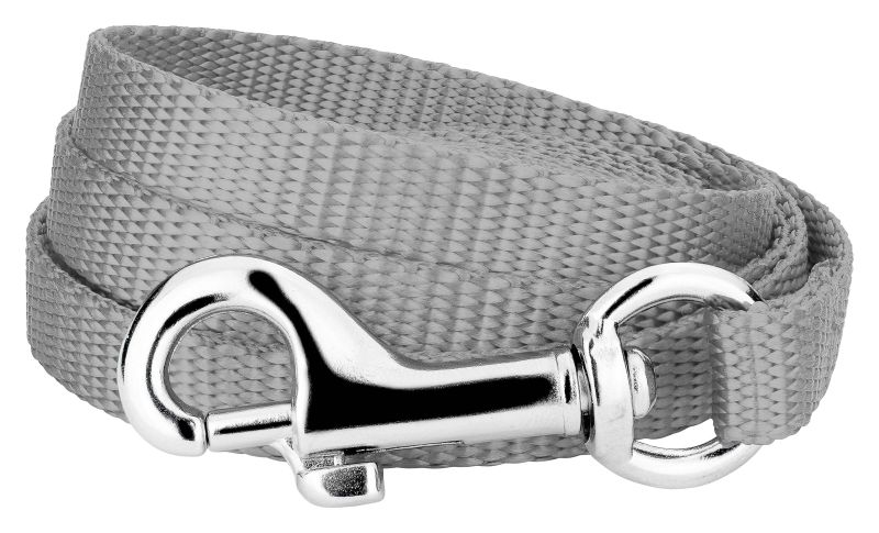 Fixed Durable Nylon Dog Leash - 120cm Grey