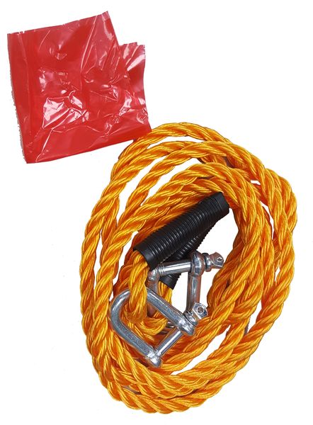 ACA - Nylon Tow Rope with D-Shackles - 3 Ton