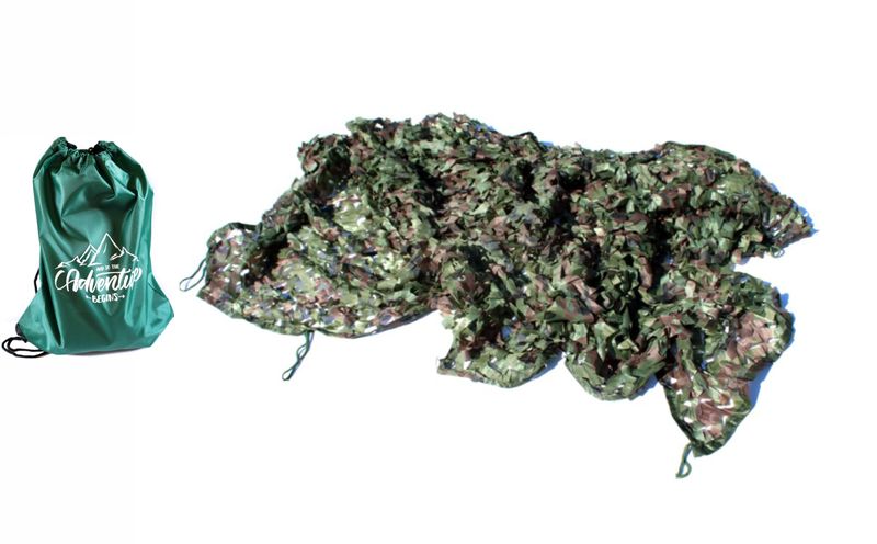 2M X 2M Camo Netting Green