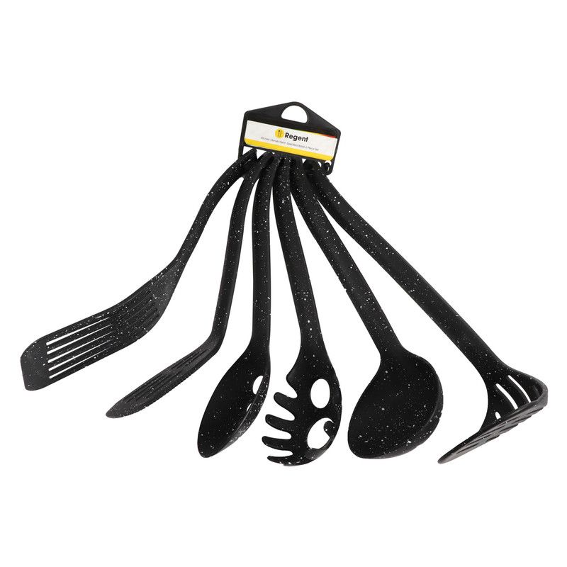 Regent Kitchen Nylon Utensils Specked Black 6Pices Set Shop Today. Get it Tomorrow!