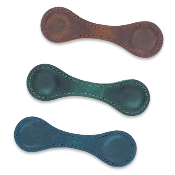 Magnetic Bookmark Leather Bookmarks Handmade 3Pcs Coffee Color