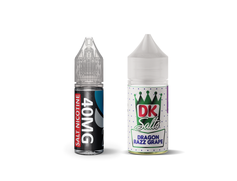 DK Salts Dragon Razz Grape E-Liquid Longfill 20mg DIY Kit